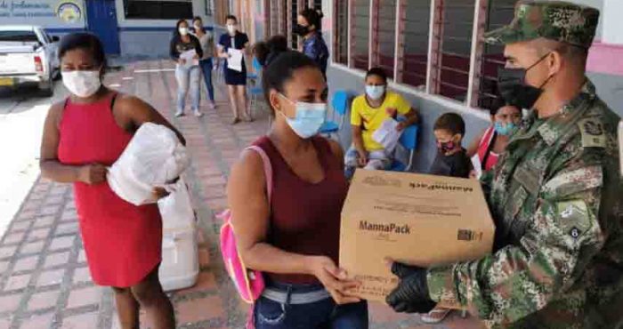 El Ejército Nacional y la Fundación Orden de Malta Colombia Ayudan a los más Necesitados en Pandemia COVID 19