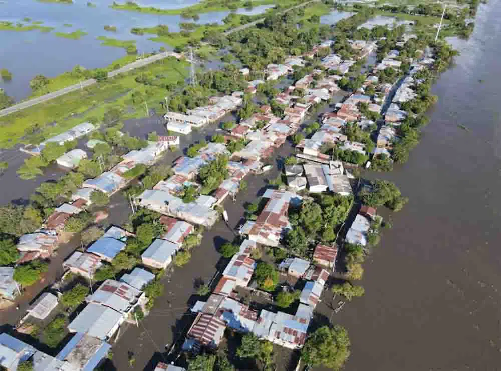 desbordamiento del río Magdalena en El Banco