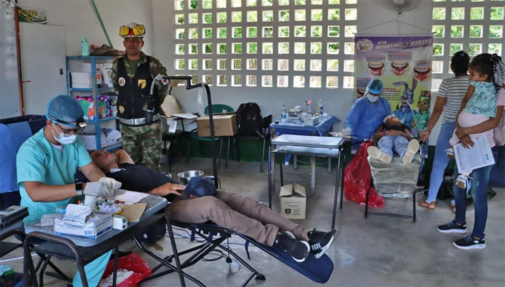 Ejército brindó salud y bienestar en Ánimas Altas, Simití