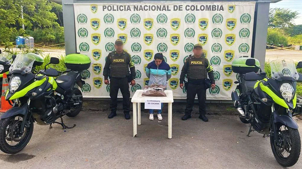 Mujer fue sorprendida con 3 mil dosis de cocaína
