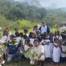 Corpamag sembró 200 árboles con comunidad Kogui del corregimiento de Palmor