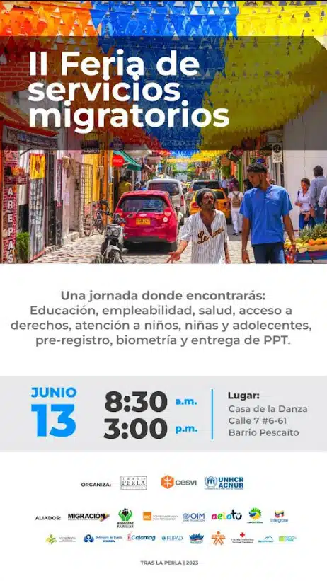 Feria de servicios para refugiados y migrantes