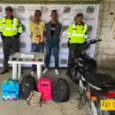 Policía capturó a dos hombres cuando hurtaban las pertenencias a pasajeros de un bus intermunicipal
