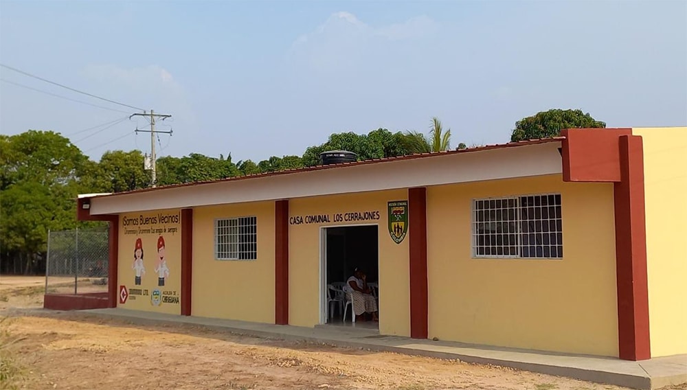 Drummond entregó la construcción de la Casa Comunal en la vereda Los Cerrajones