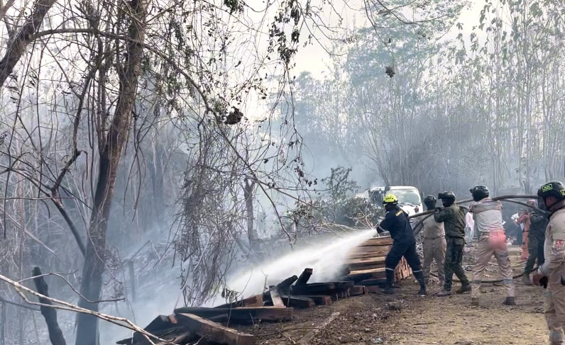 incendio forestal en San Onofre