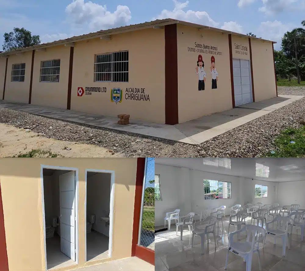 Drummond entrega en Chiriguaná Salón Comunal