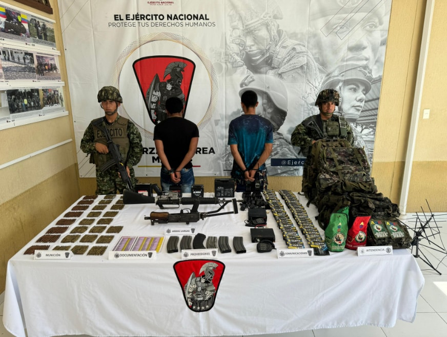 Ejército Nacional capturó a dos presuntos integrantes del GAO Clan del Golfo