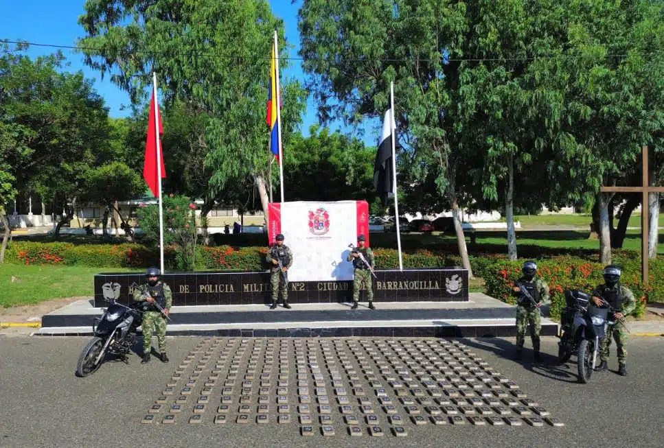 Ejército Nacional incauta más de 200 kilogramos de clorhidrato de cocaína