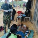 Ejército Nacional brindó primeros auxilios a un hombre víctima de una mina antipersonal Ejército brindó primeros auxilios a un hombre víctima de una mina antipersonal