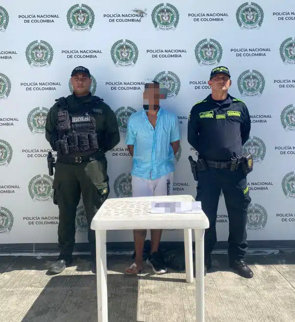 capturado en flagrancia un hombre en Gaira