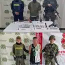 Capturan a dos hombres con armamento, explosivos y panfletos