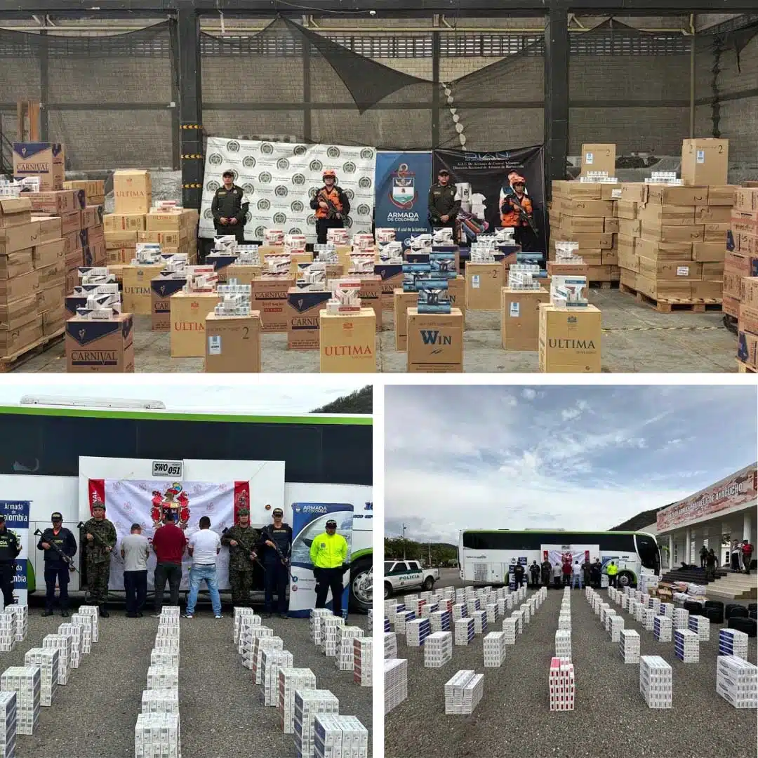 Incautadas más de medio millón de cajetillas de cigarrillos y mercancía de contrabando