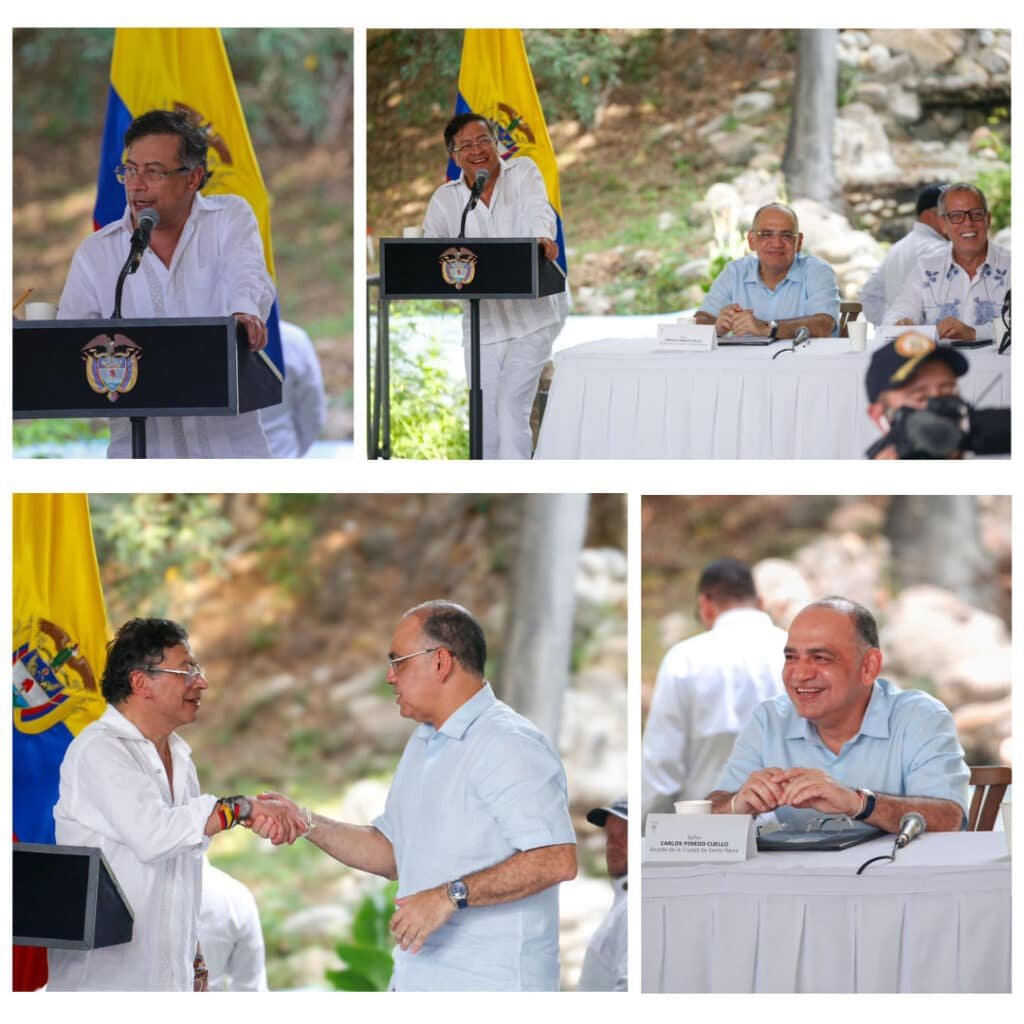 ¡Gestión del alcalde Carlos Pinedo! Presidente Petro confirma inversión de $1.4 billones para acueducto y alcantarillado de Santa Marta