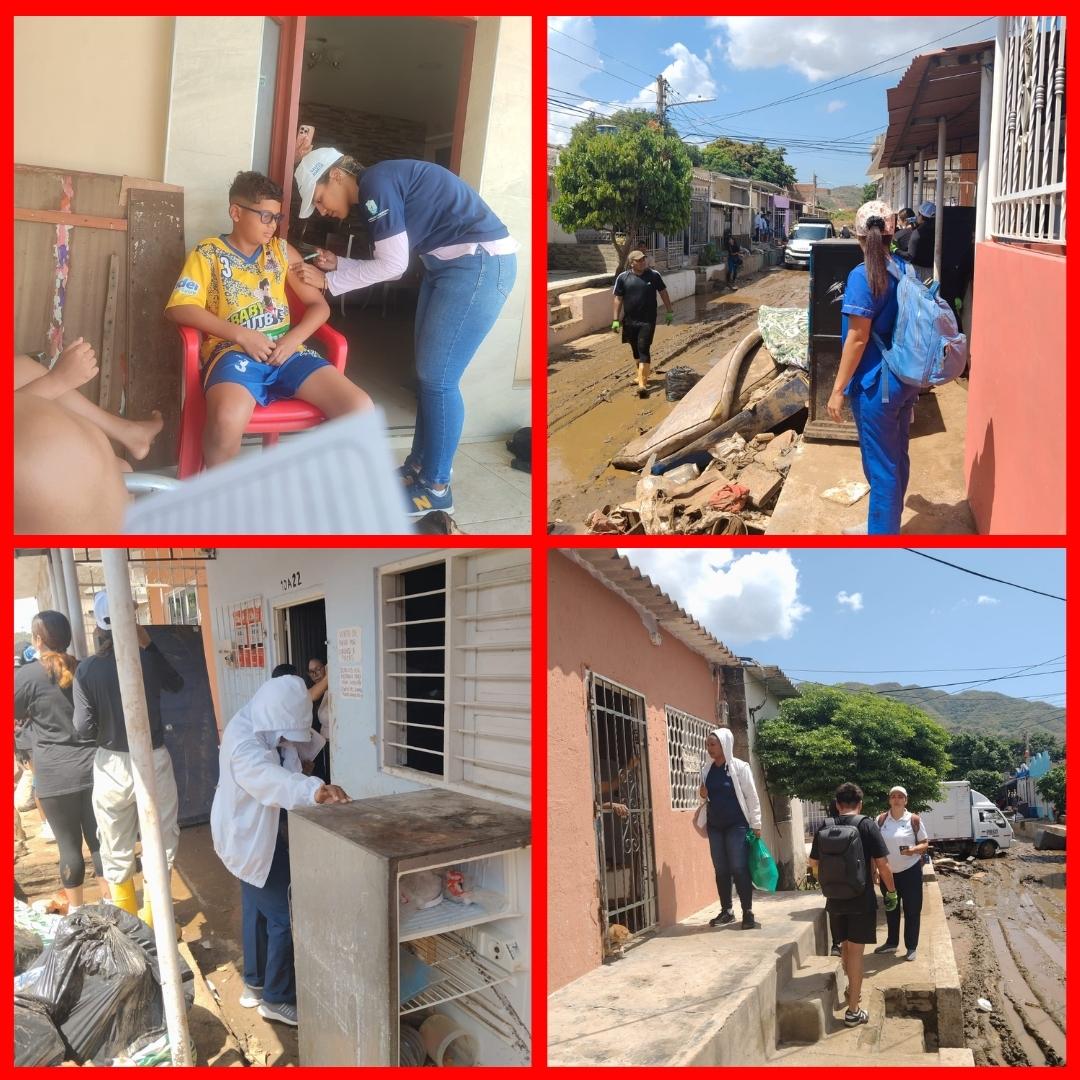 Alcaldía contabiliza 2.117 familias afectadas por lluvias en 54 barrios de Santa Marta