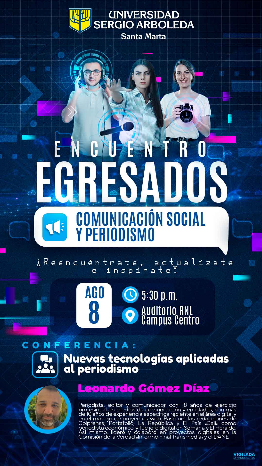 La Sergio organiza Encuentro de Egresados del programa de Comunicación