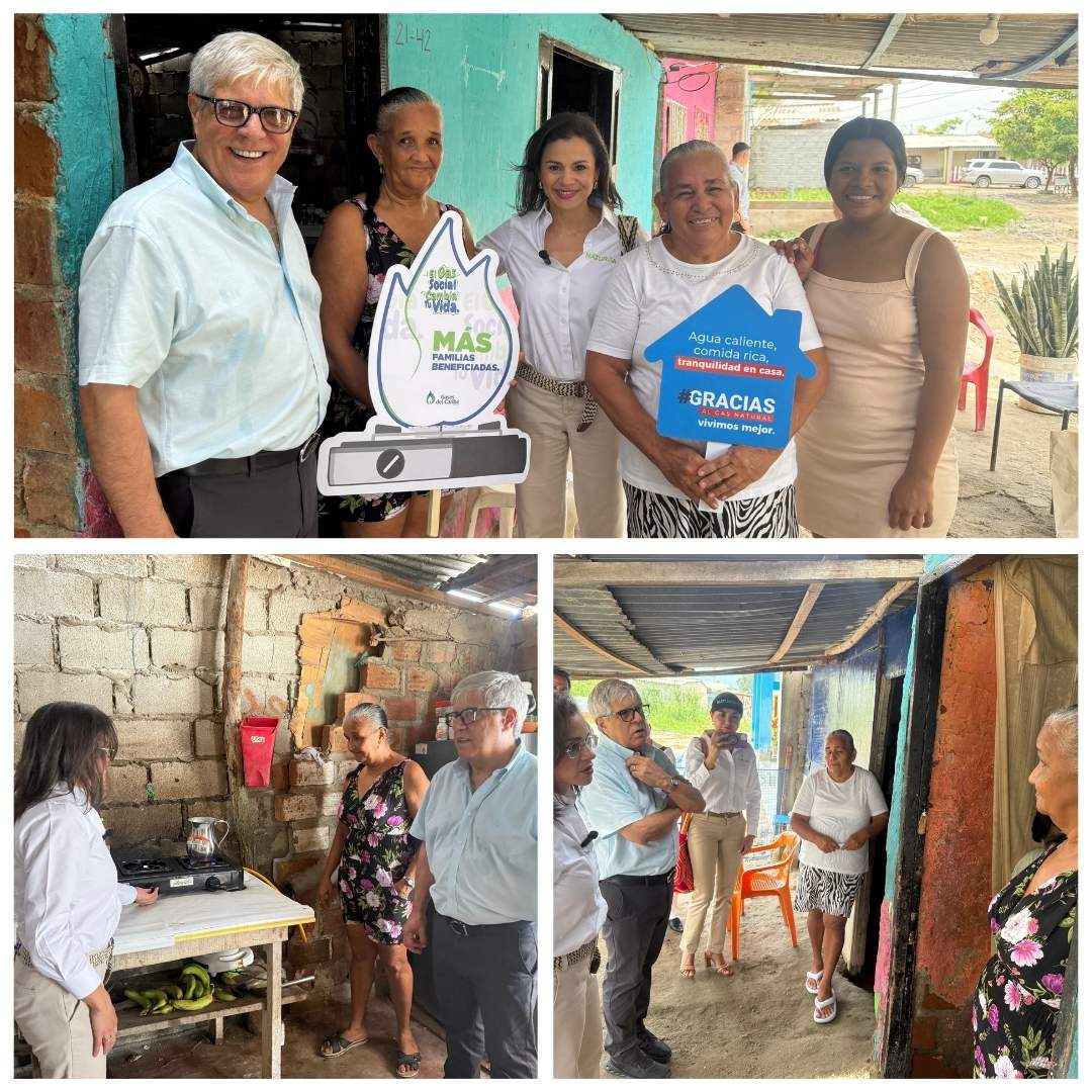 Naturgas y Gases del Caribe anuncian ampliación del programa Gas Social para 750 familias en Ciénaga Magdalena