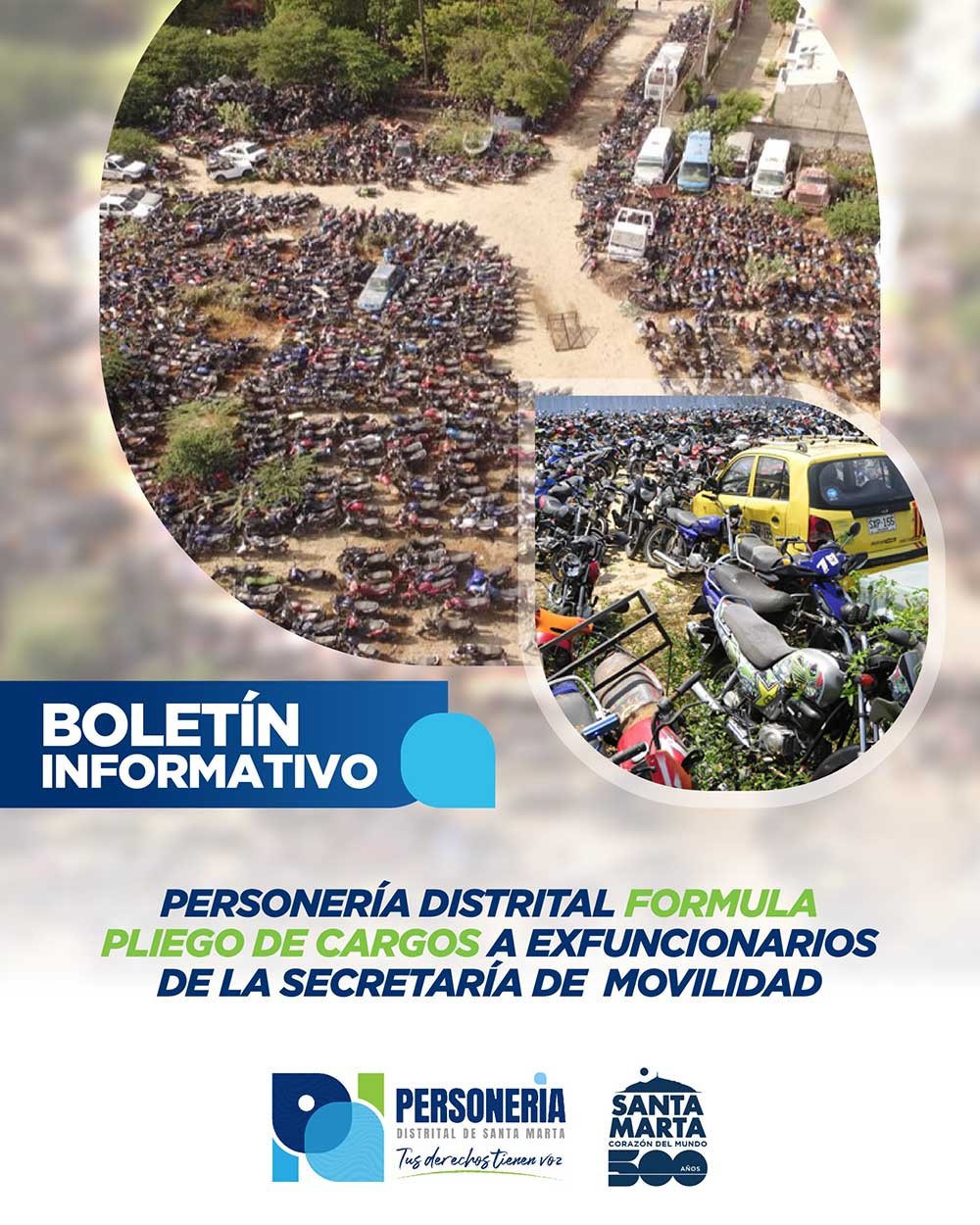 Personería Distrital formula pliego de cargos a exfuncionarios de la Secretaría de Movilidad