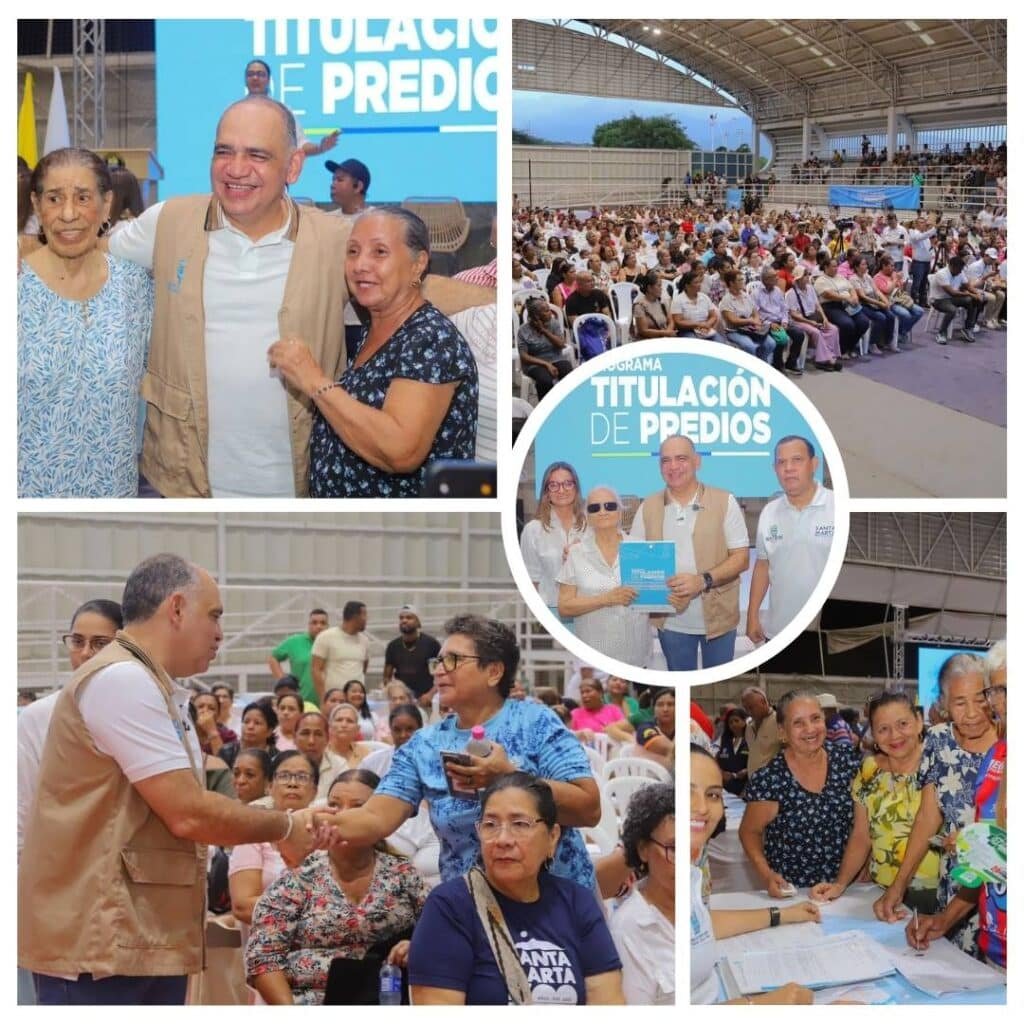 ¡Avanza la transformación en Santa Marta! Gobierno Pinedo entrega 500 títulos de propiedad a igual número de familias samarias