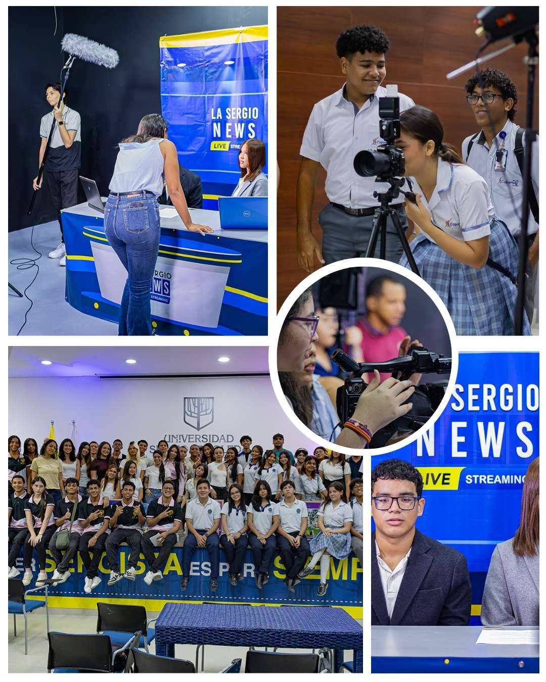 La Sergio inspiró a estudiantes de colegios mediante roles como Comunicador Social y Periodista - Diseñador Digital