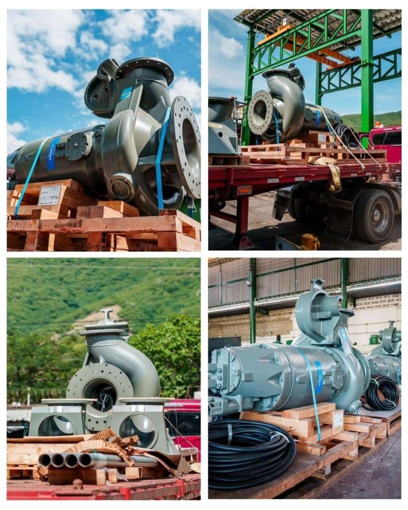 Alcaldía avanza en la rehabilitación de la EBAR Norte: Unidades de bombeo llegaron a Santa Marta