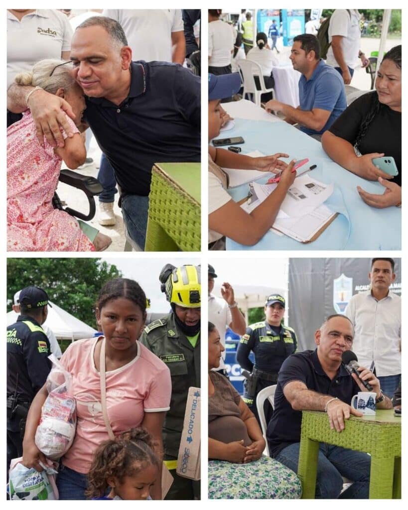 Carlos Pinedo despacha desde Villa Betel y reafirma su apoyo a los afectados por las lluvias