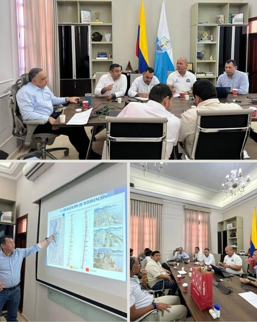 Alcalde Carlos Pinedo presidió Comité de Seguimiento a obras del Colector Bellavista y EBAR Norte