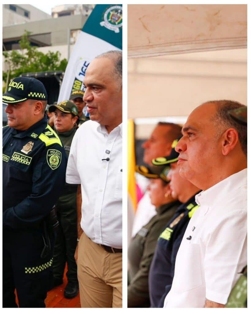 Alcalde Pinedo expresa respaldo total al comandante de la Policía Metropolitana de Santa Marta