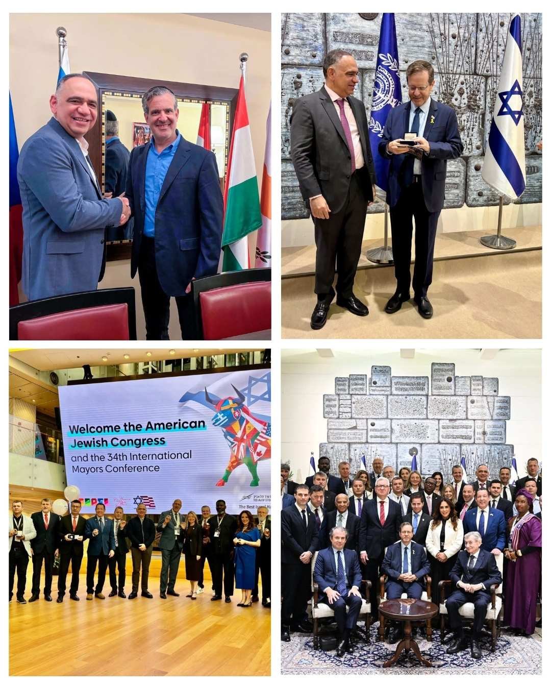 Carlos Pinedo Cuello fortalece la globalización de Santa Marta en Encuentro de Alcaldes en Israel