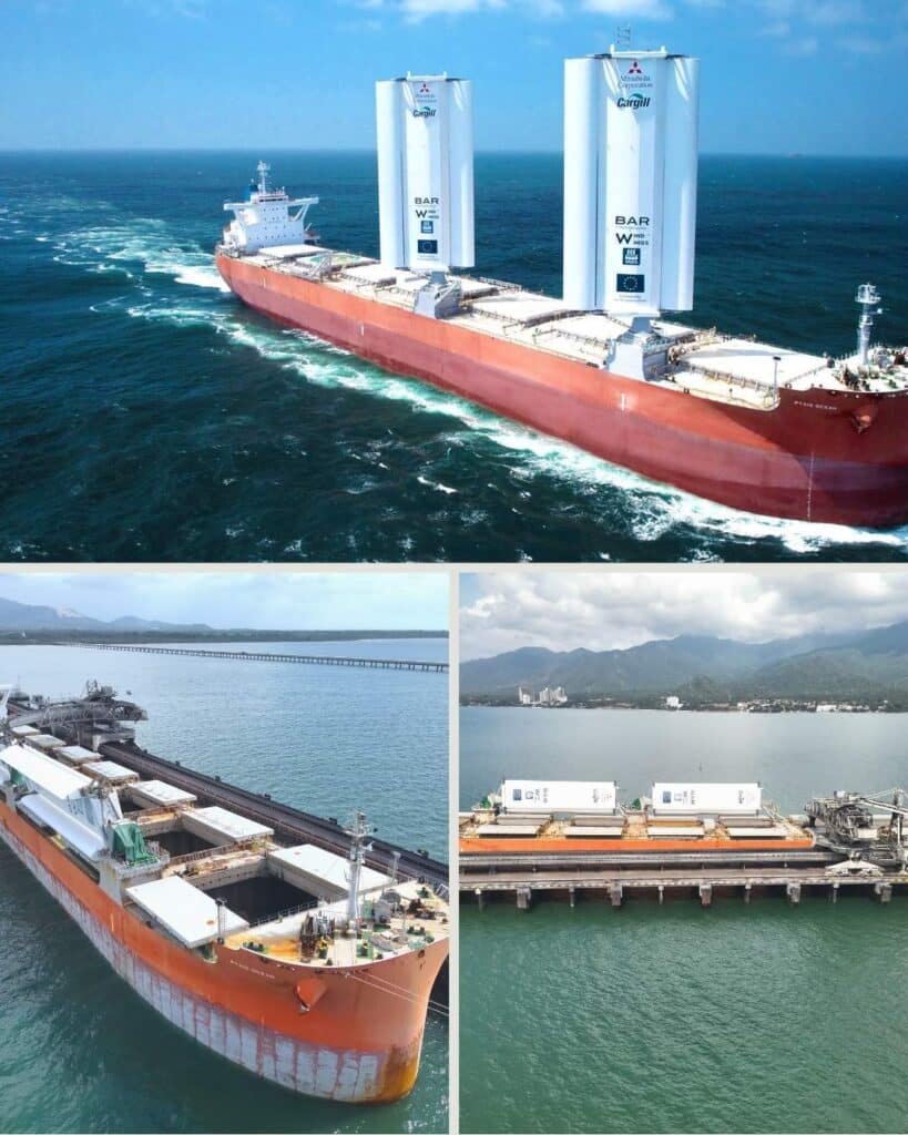 Puerto Drummond refuerza su compromiso con la sostenibilidad marítima con el cargue de buque equipado con propulsión asistida por viento