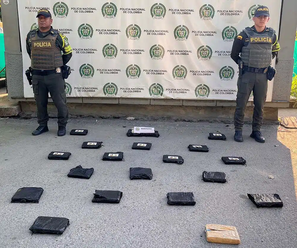 Controles permanentes en las vías del Magdalena deja hallazgo de 10 kilos de marihuana