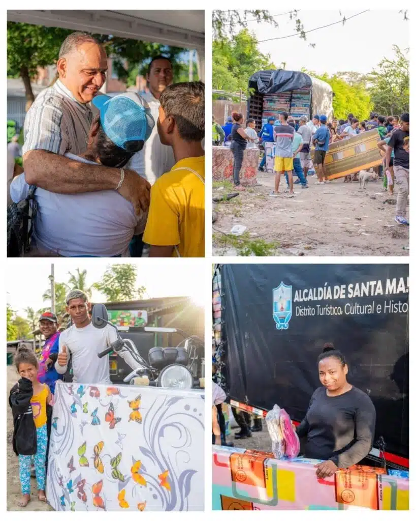 Alcaldía brinda apoyo humanitario a comunidades golpeadas por el frente frío en Villa Betel y El Milagro