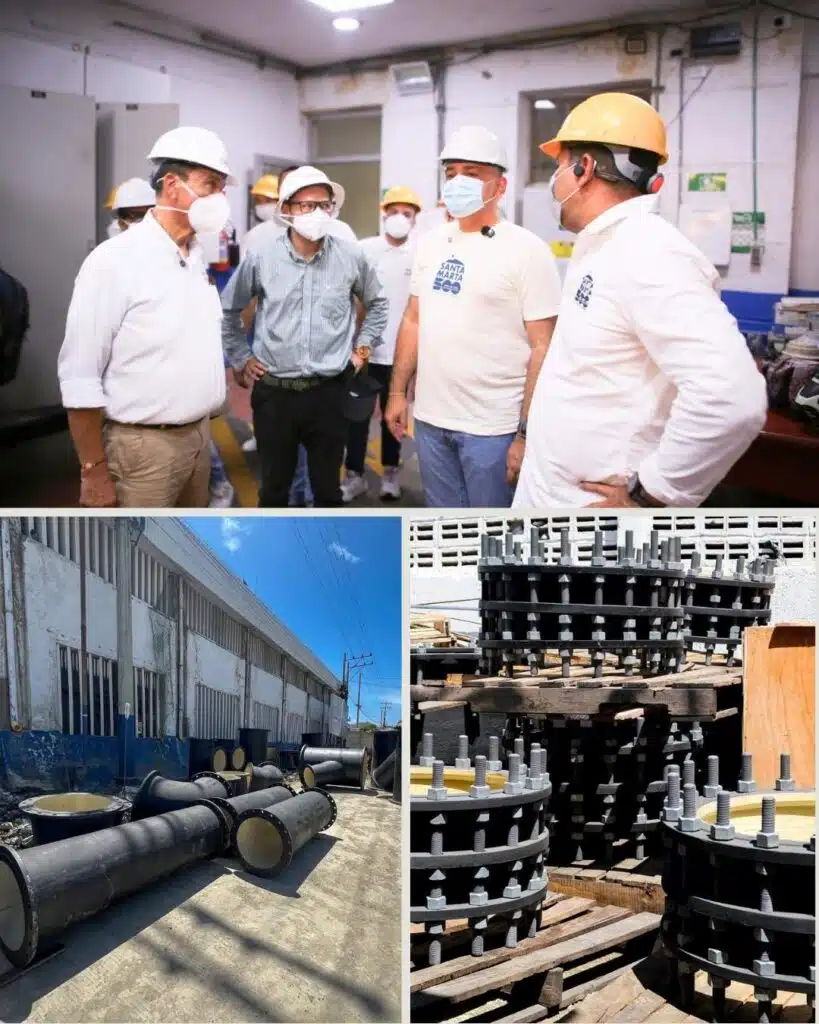 Alcaldía de Pinedo recibe manifold definitivo en la EBAR Norte