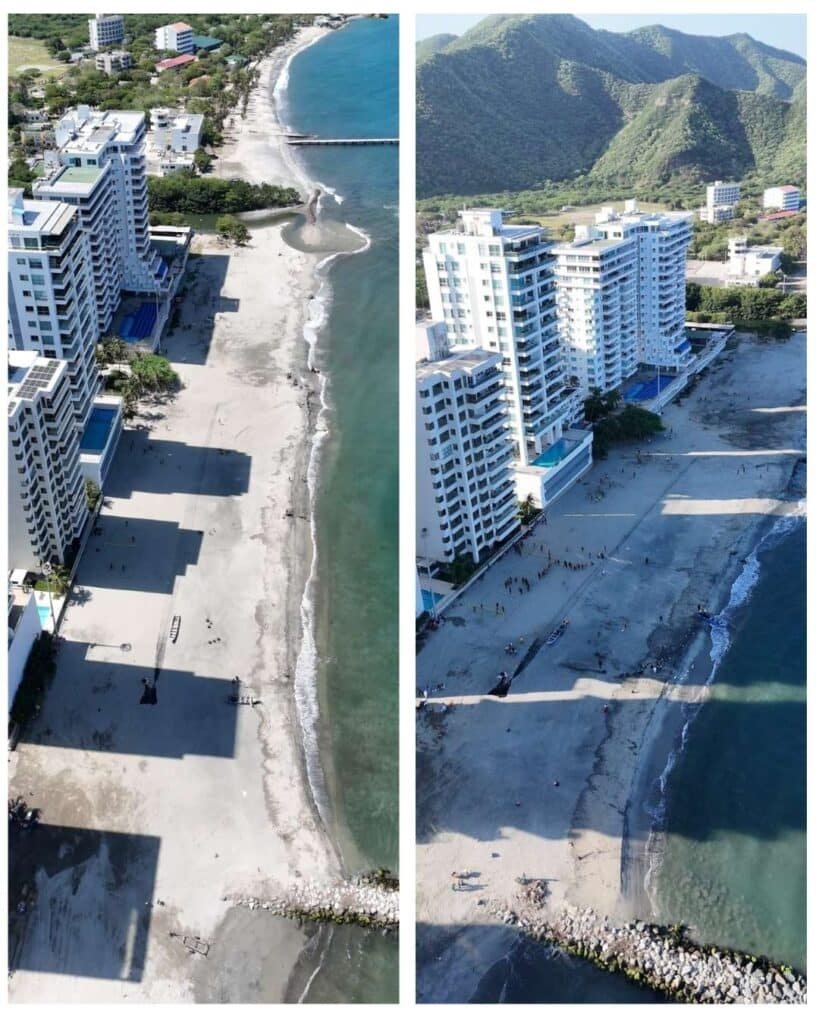 Alcaldía de Santa Marta recupera la playa Los Cocos tras retirar más de 2.300 metros cúbicos de residuos