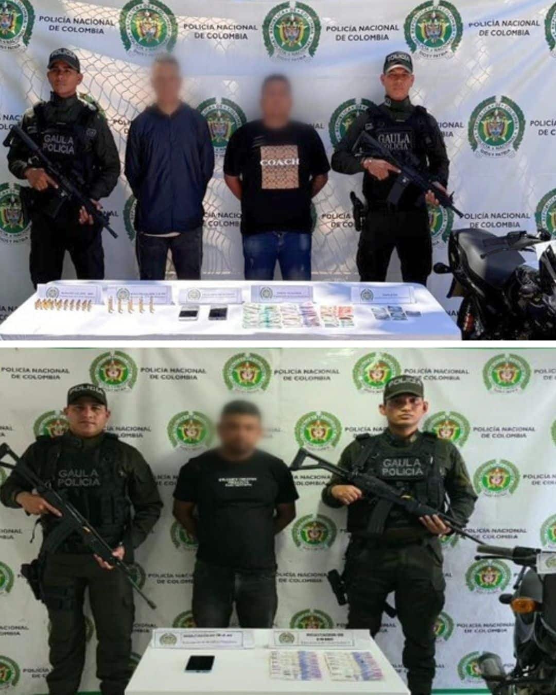 Captura a tres presuntos integrantes de “Los Pachenca” por extorsión y porte ilegal de armas
