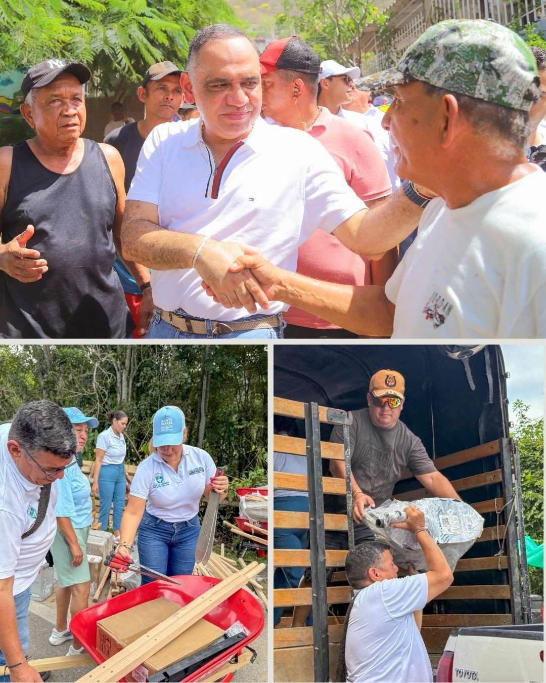 En zonas rurales, familias afectadas por lluvias del frente frío, agradecen acompañamiento del Gobierno Pinedo