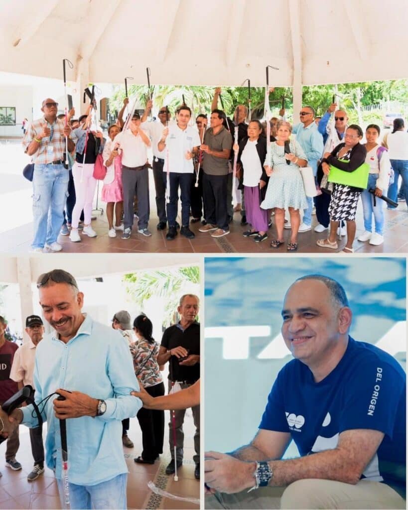Alcaldía de Santa Marta entrega bastones blancos a personas en condición de discapacidad visual