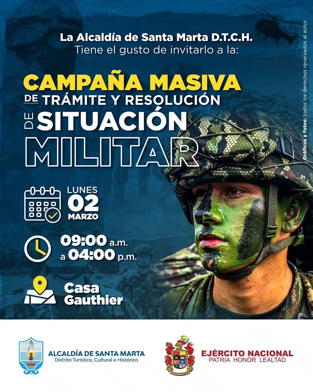 Alcaldía invita a jóvenes a jornada masiva para que definan su situación militar
