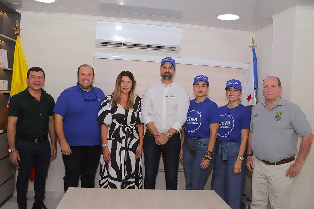 Cámara de Comercio en Fundación con empresarios y administración municipal