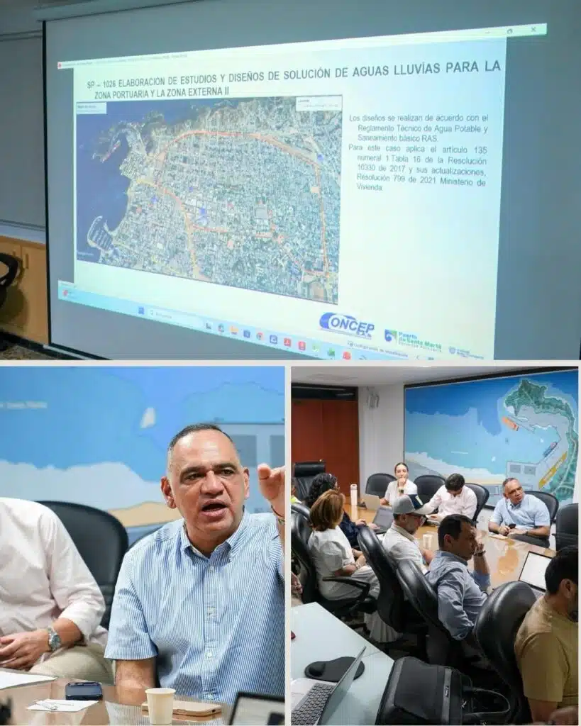 Con presencia del alcalde Carlos Pinedo, administración define ruta para la solución definitiva del colector pluvial de Pescaíto