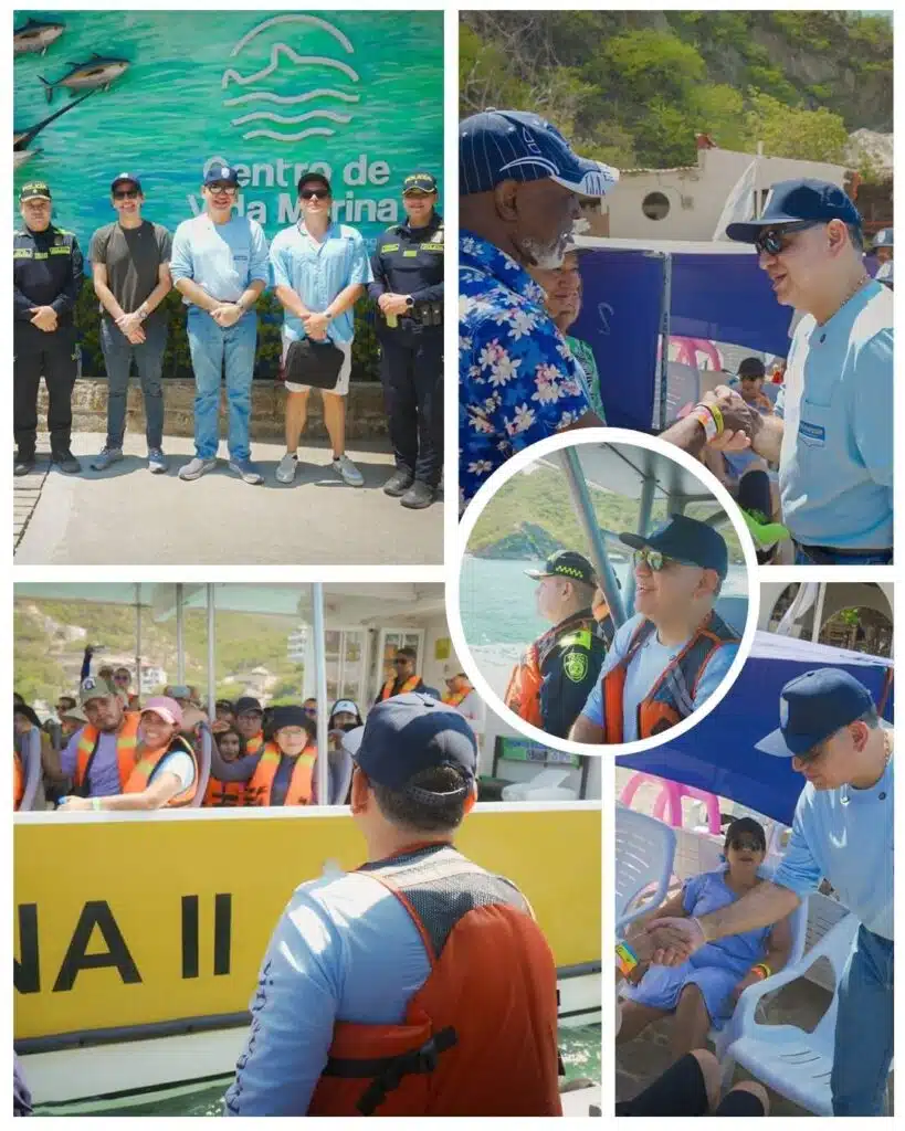 Alcalde Carlos Pinedo lidera controles y acompañamiento a turistas en playas de Santa Marta durante Semana Santa