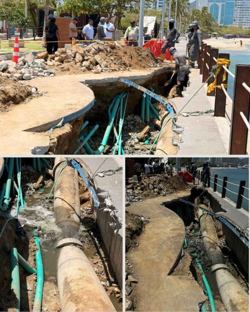 Alcaldía Distrital y Essmar atienden emergencia sanitaria en el Camellón de la Bahía, provocada por falta de planeación del gobierno anterior