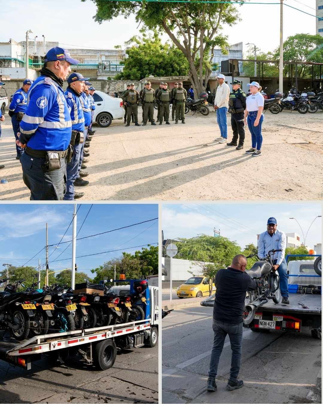 Primera caravana de movilidad Vías bajo control dejó 48 motocicletas inmovilizadas en Santa Marta