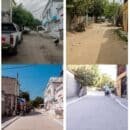Cumpliéndole a los samarios Alcalde Carlos Pinedo entrega cuatro nuevas calles en La Paz