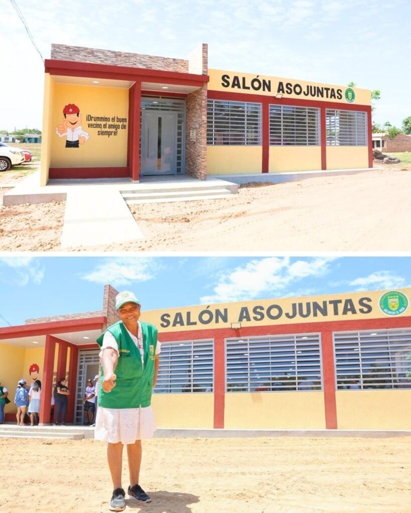 Drummond Ltd. entrega salón Asojuntas que fortalecerá la integración comunitaria en El Paso, Cesar