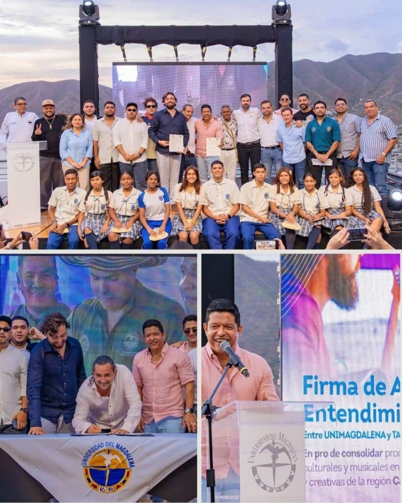 UNIMAGDALENA firma alianza para potenciar las industrias culturales y creativas del Caribe con Taganga Sounds