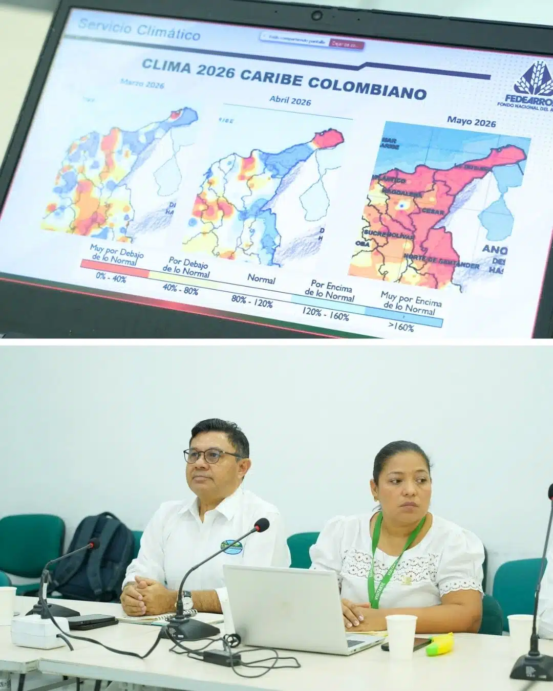 CORPAMAG y AUGURA lideraron la versión 102 de la mesa técnica agroclimática para fortalecer acciones frente al fenómeno de el niño