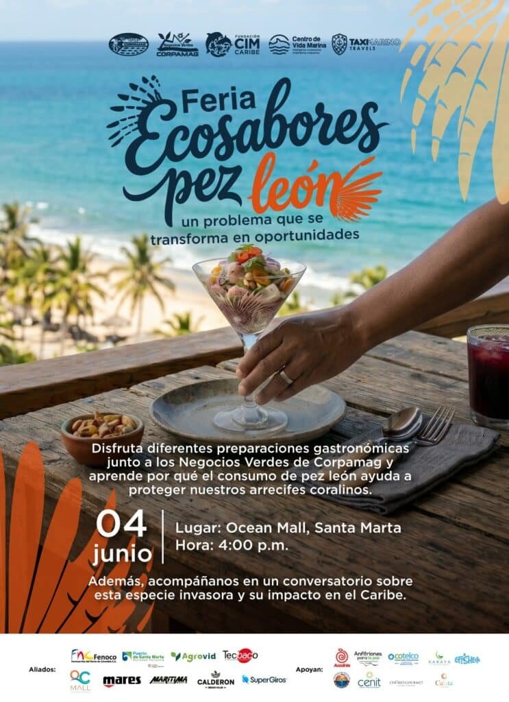 CORPAMAG y Fundación CIM Caribe potencian el consumo del pez león con la feria “Ecosabores”