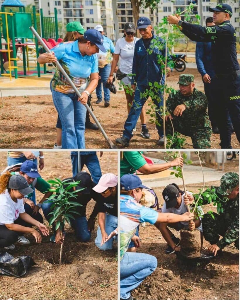 Dadsa lideró jornada de arborización en el parque Reserva de Curinca