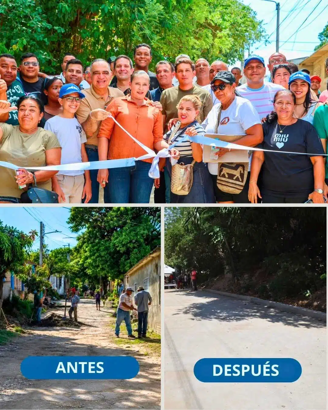 La ruralidad se transforma Alcalde Pinedo entrega placa huella en Bonda