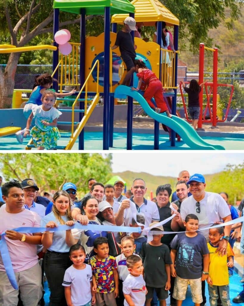 Pinedo entrega, en Altos de Bahía Concha, un parque recreodeportivo